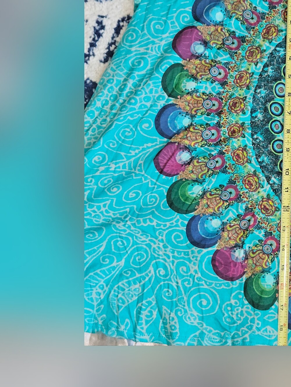 DESIGUAL Turquoise Floral Medallion Tank Dress - Picture 10 of 10